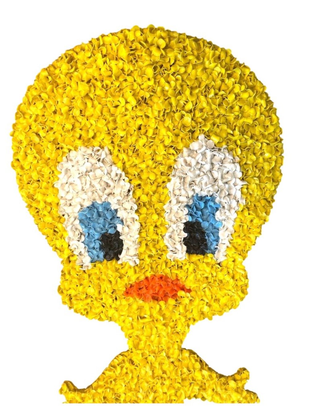 Vintage Melted Popcorn Tweety Bird Wall Decor Looney Tunes Art Retro - Picture 2 of 5